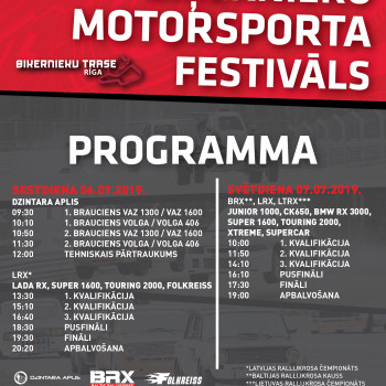 "BIĶERNIEKU MOTORSPORTA FESTIVĀLS" - Programma