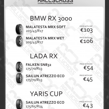 TIRE PRICE LIST