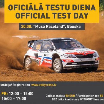 OFFICIAL TEST DAY ON AUGUST 30