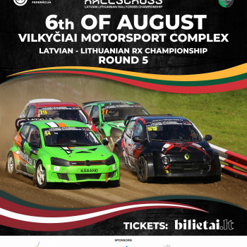 Latvian-Lithuanian rallycross championship round five at "Vilkyčiai", August 6th 