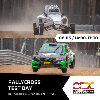 Rallycross test day in Riga