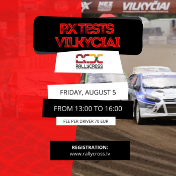 OFFICIAL RALLYCROSS TESTS / VILKYČIAI